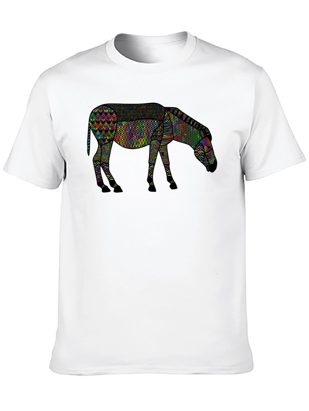 Abstract Zebra Graphic Tee - Unique Animal Print Shirt