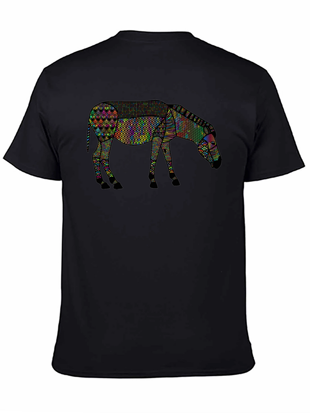Abstract Zebra Graphic Tee - Unique Animal Print Shirt