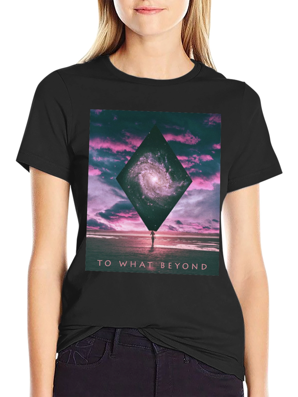 Galaxy Beyond Black Graphic Tee
