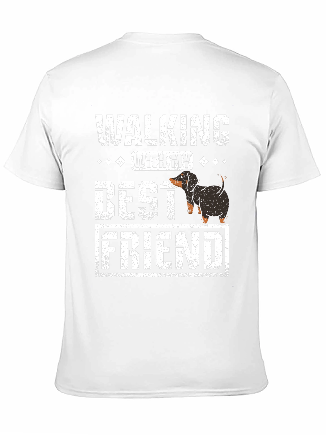 Walking With My Best Friend Dachshund T-Shirt