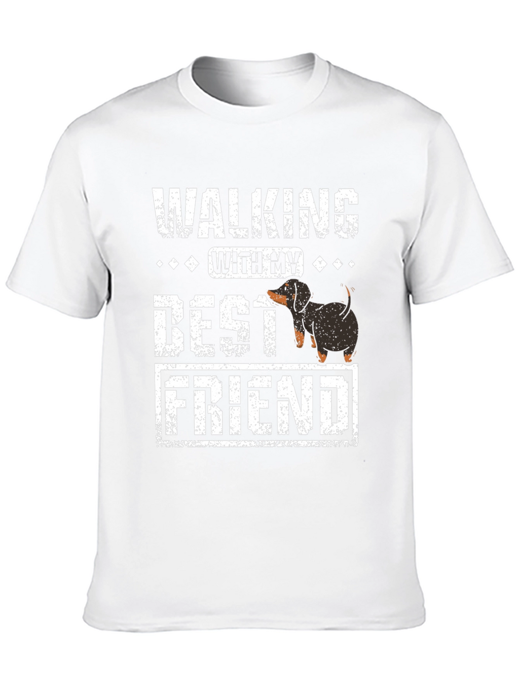 Walking With My Best Friend Dachshund T-Shirt