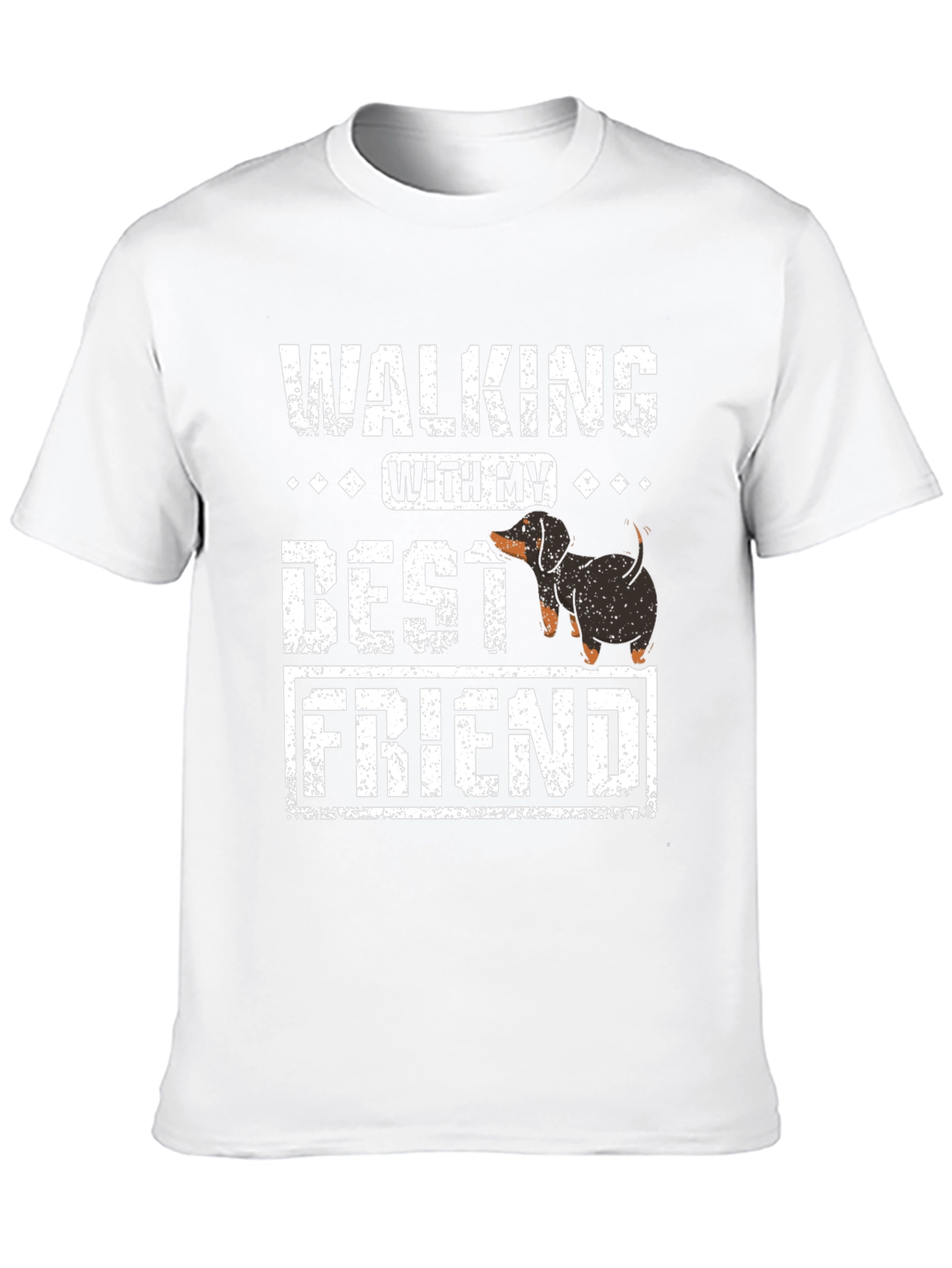 Walking With My Best Friend Dachshund T-Shirt
