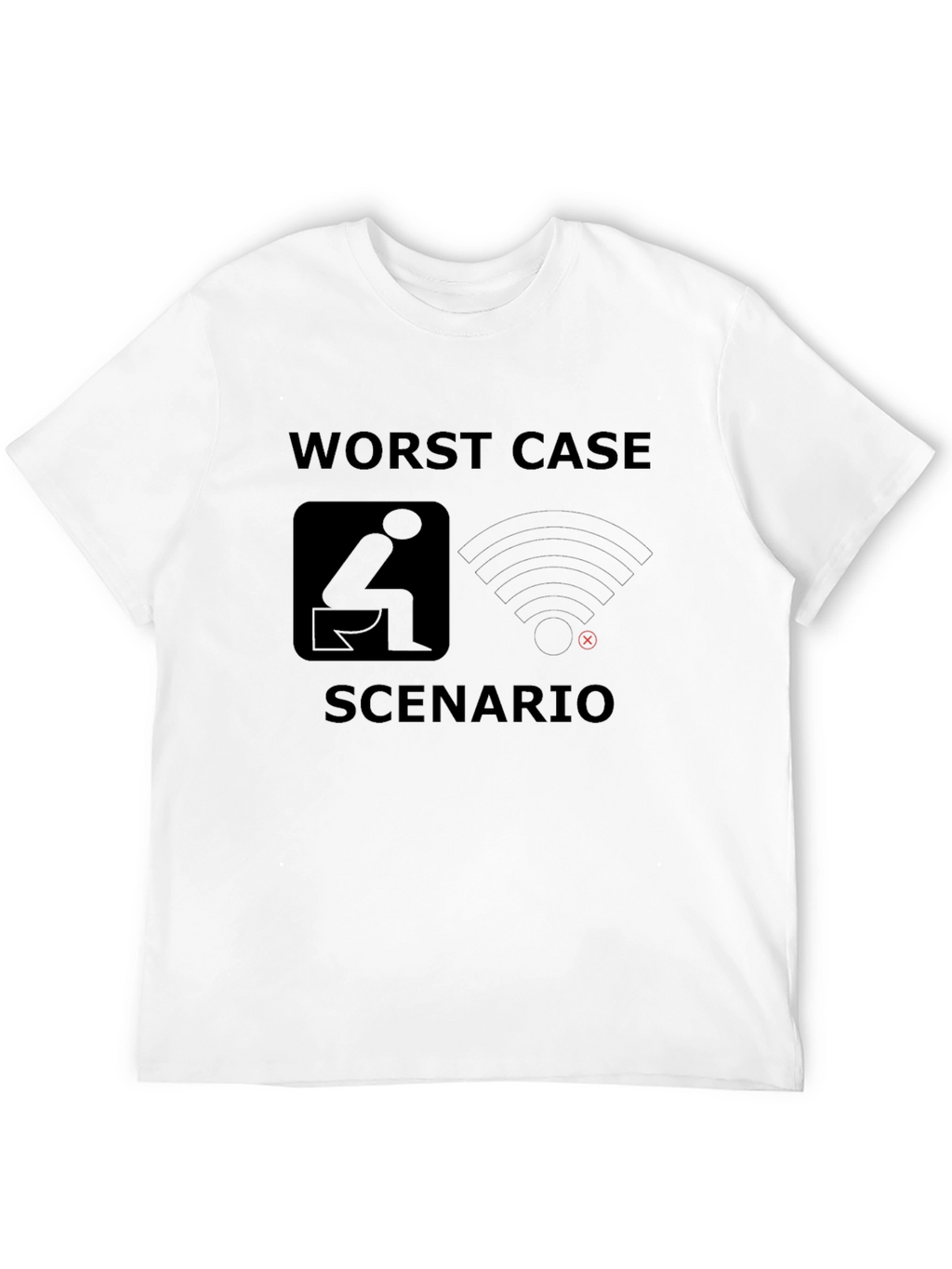 Worst Case Scenario Funny Graphic T-Shirt
