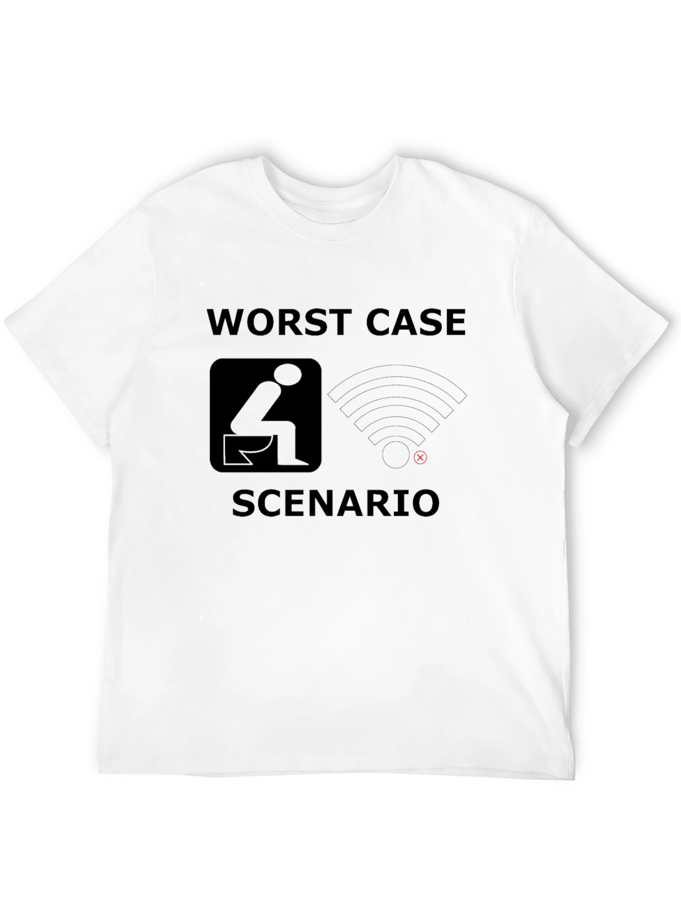 Worst Case Scenario Funny Graphic T-Shirt