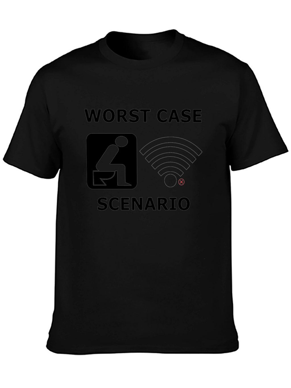 Worst Case Scenario Funny Graphic T-Shirt