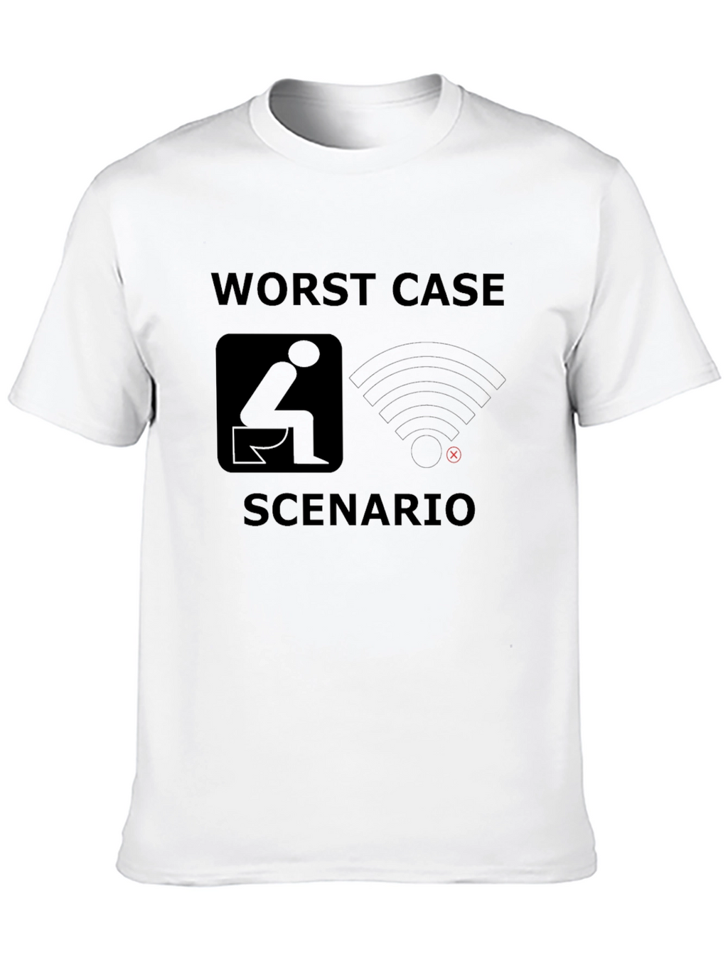 Worst Case Scenario Funny Graphic T-Shirt