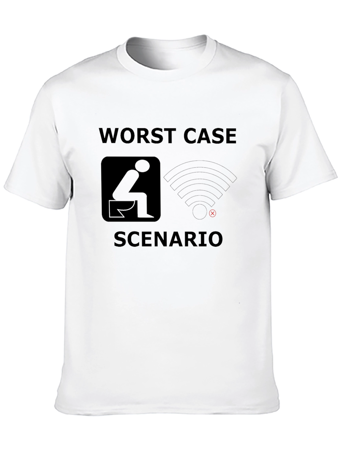 Worst Case Scenario Funny Graphic T-Shirt