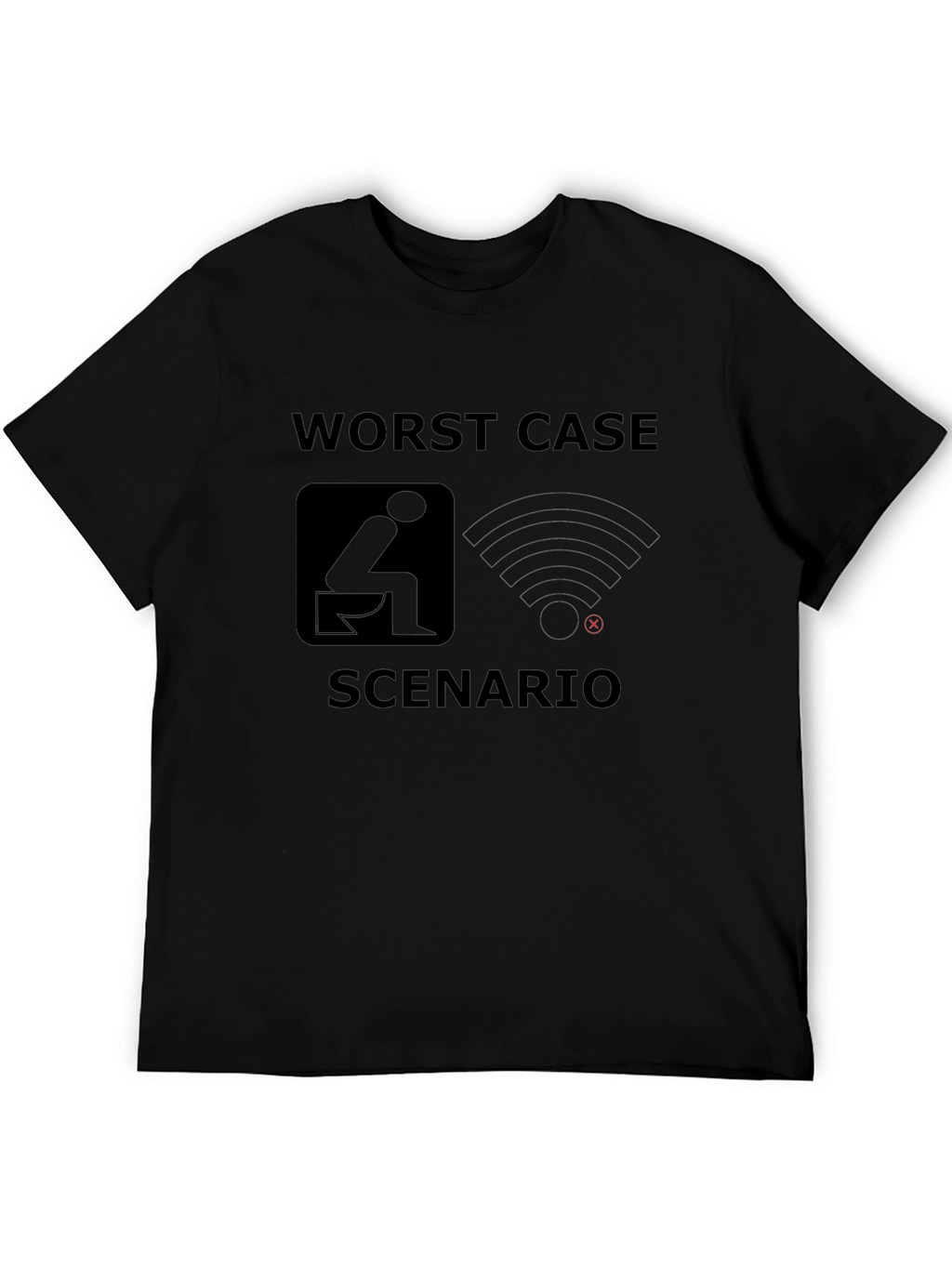Worst Case Scenario Funny Graphic T-Shirt