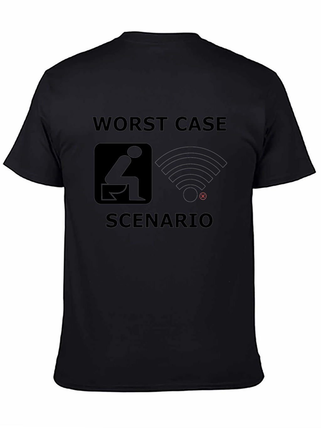 Worst Case Scenario Funny Graphic T-Shirt