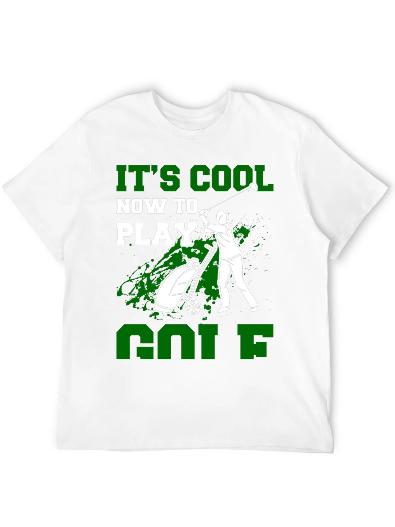 Its Cool Now To Play Golf Graphic Tee