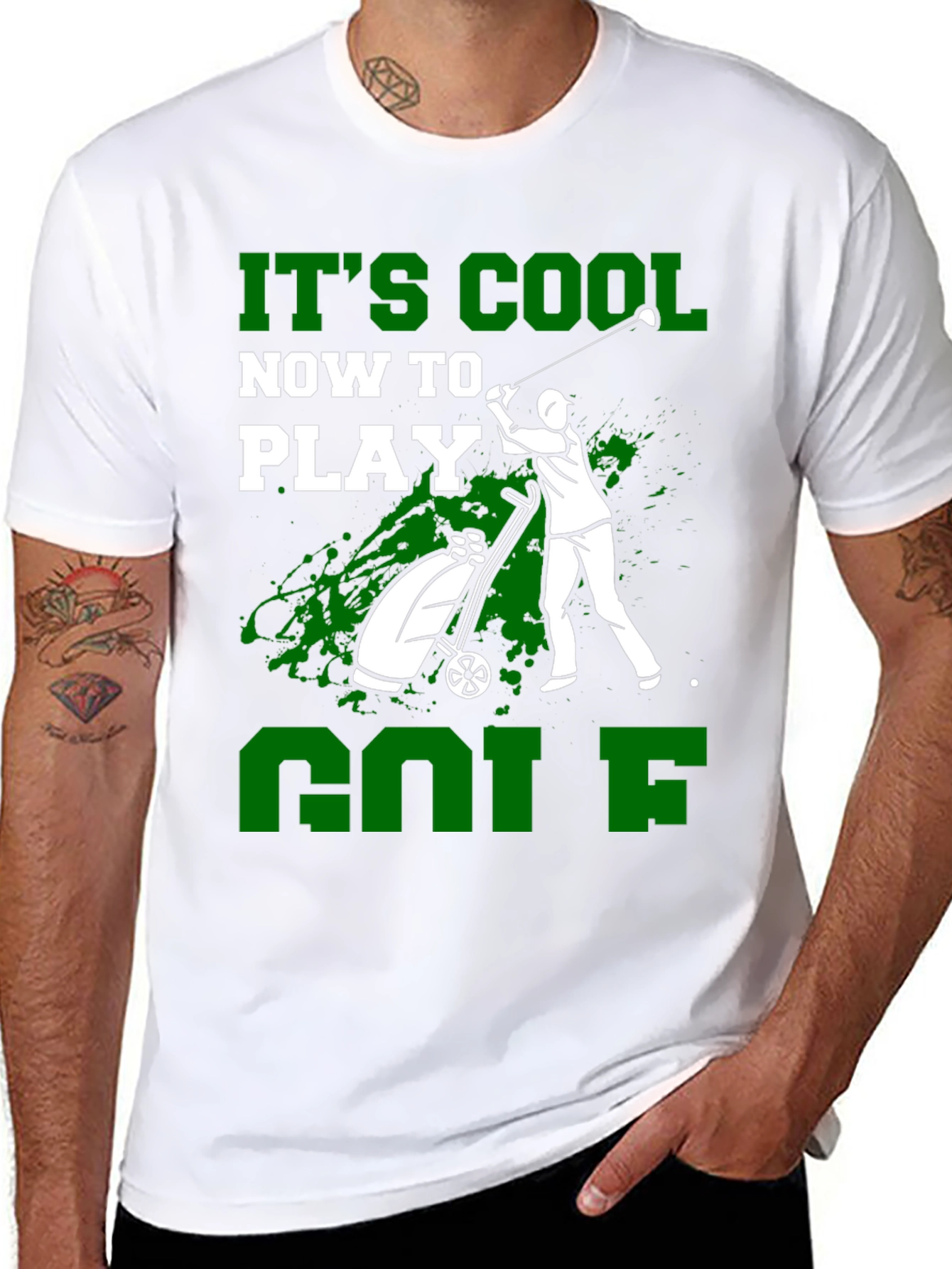 Its Cool Now To Play Golf Graphic Tee
