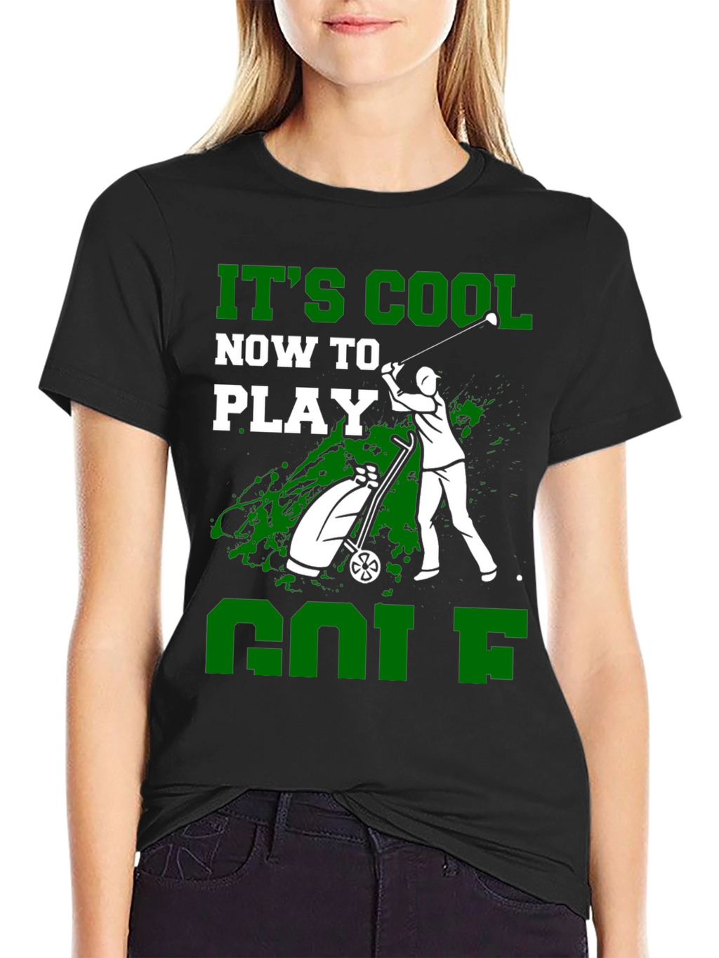 Its Cool Now To Play Golf Graphic Tee