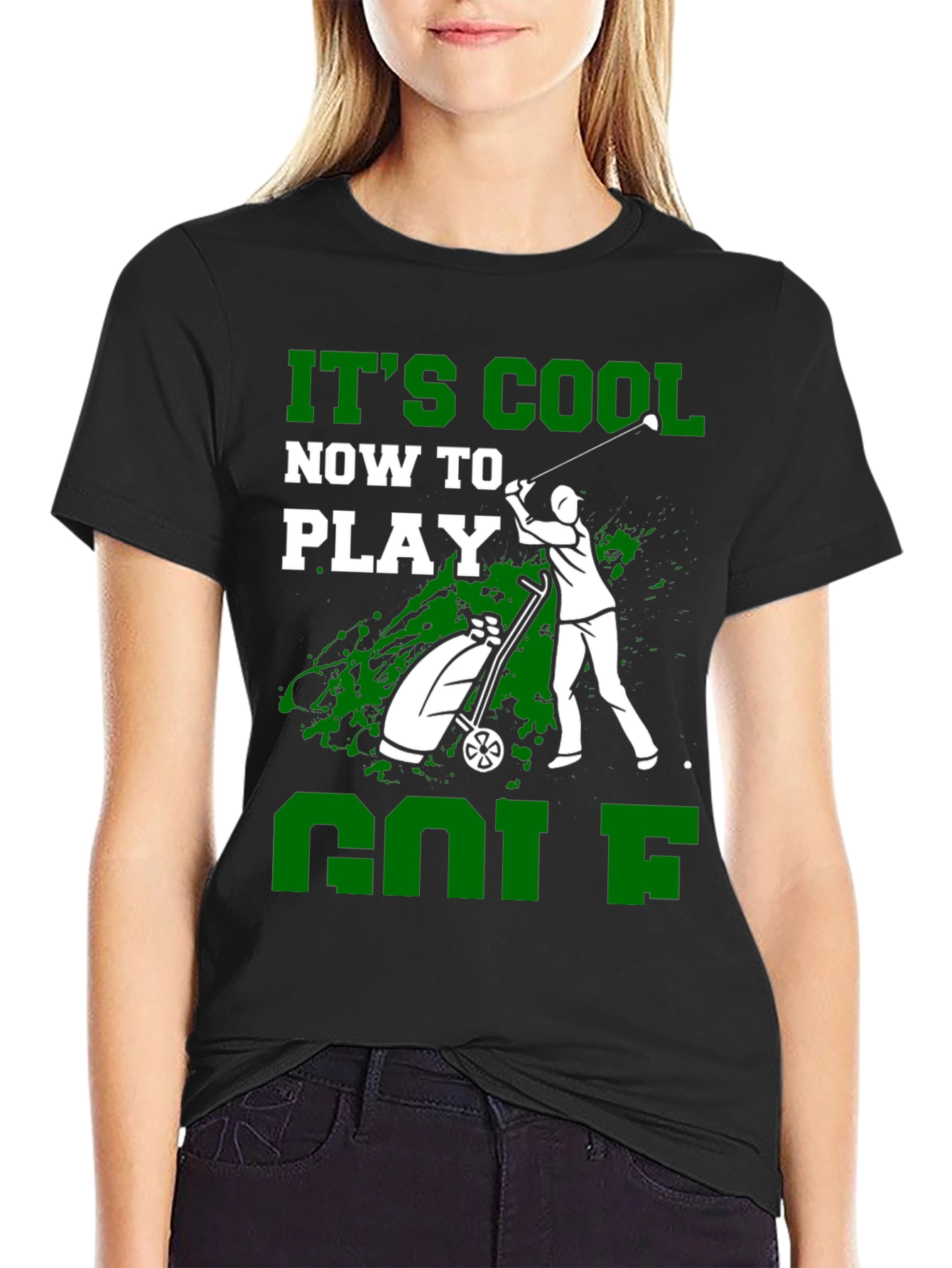 Its Cool Now To Play Golf Graphic Tee