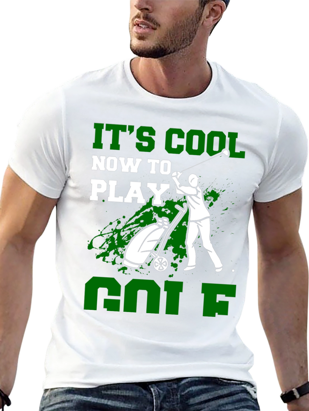 Its Cool Now To Play Golf Graphic Tee