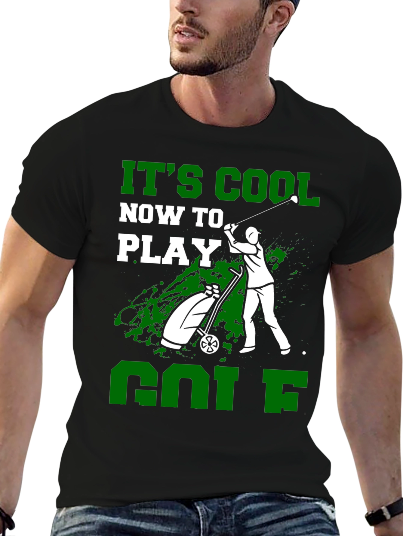 Its Cool Now To Play Golf Graphic Tee