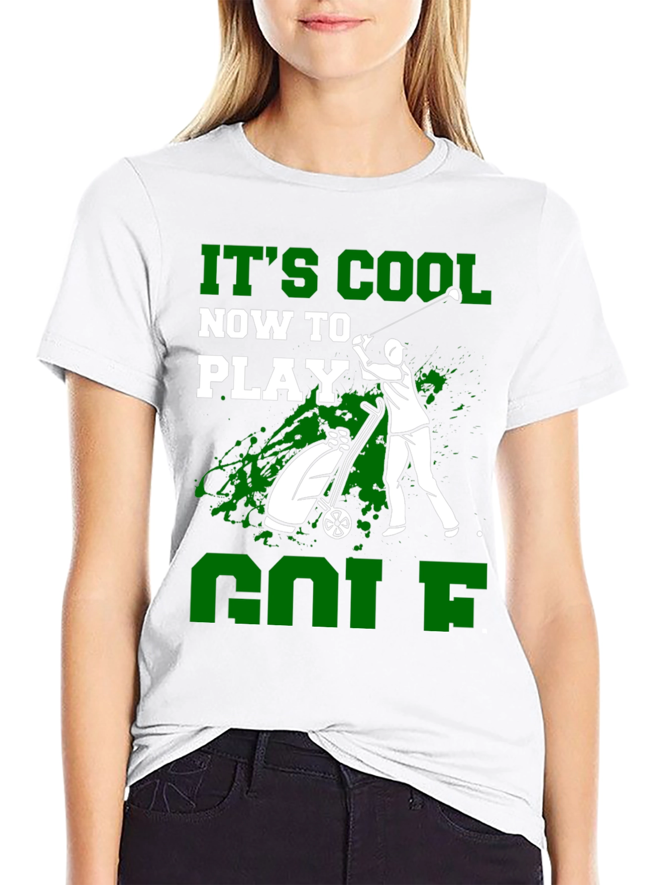 Its Cool Now To Play Golf Graphic Tee