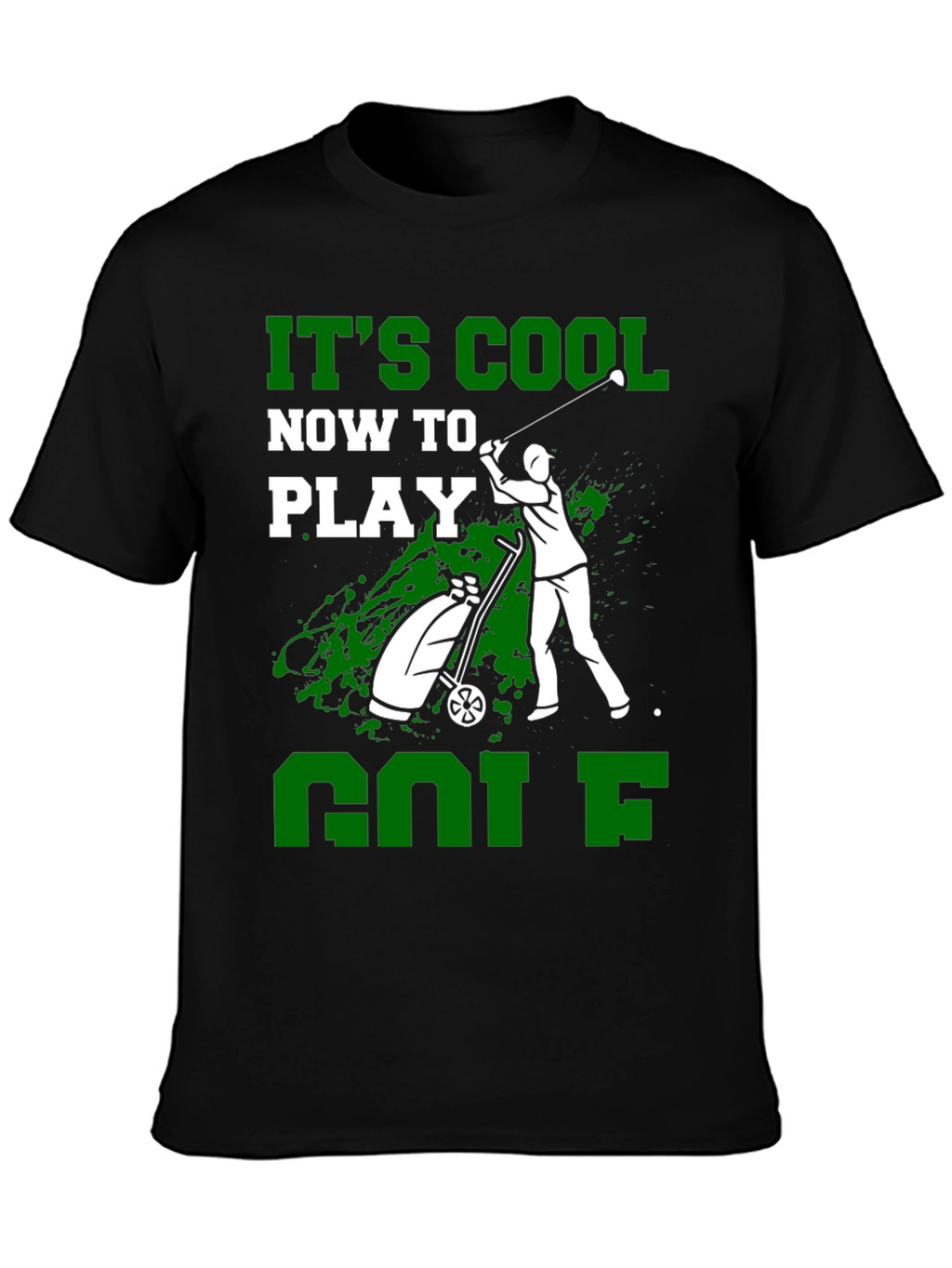 Its Cool Now To Play Golf Graphic Tee