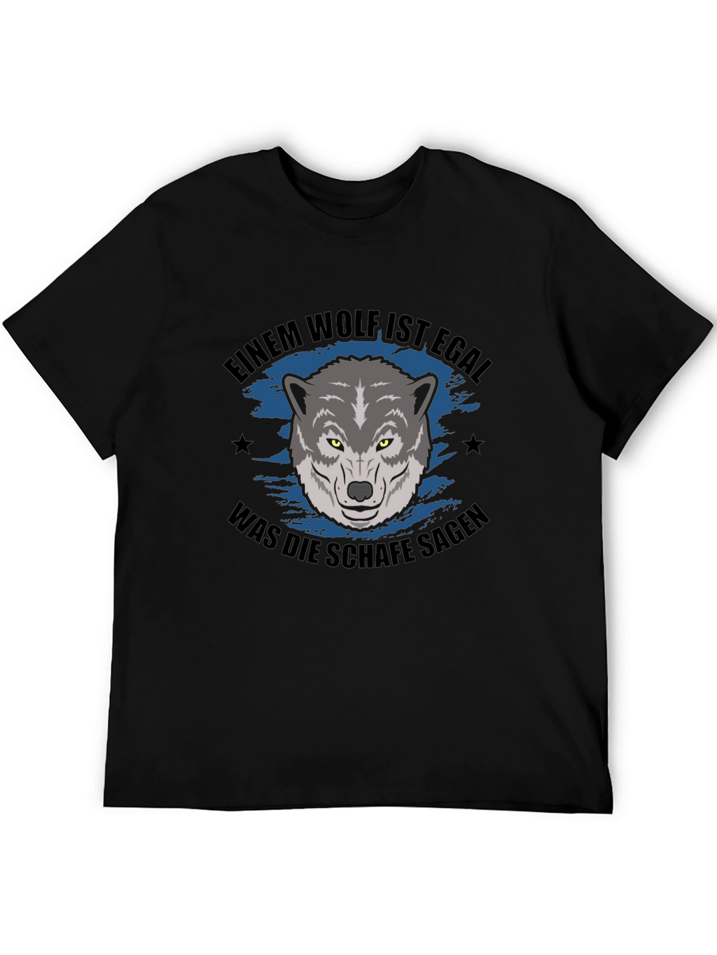 Wolf Graphic T-Shirt - German Slogan