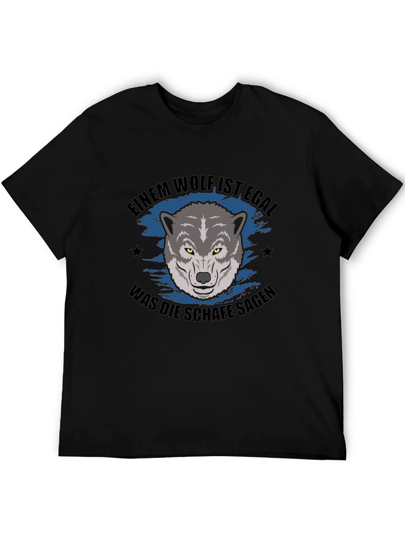 Wolf Graphic T-Shirt - German Slogan