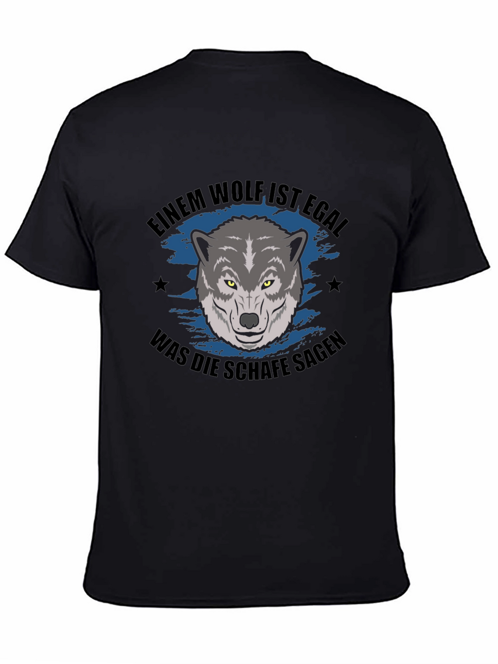 Wolf Graphic T-Shirt - German Slogan