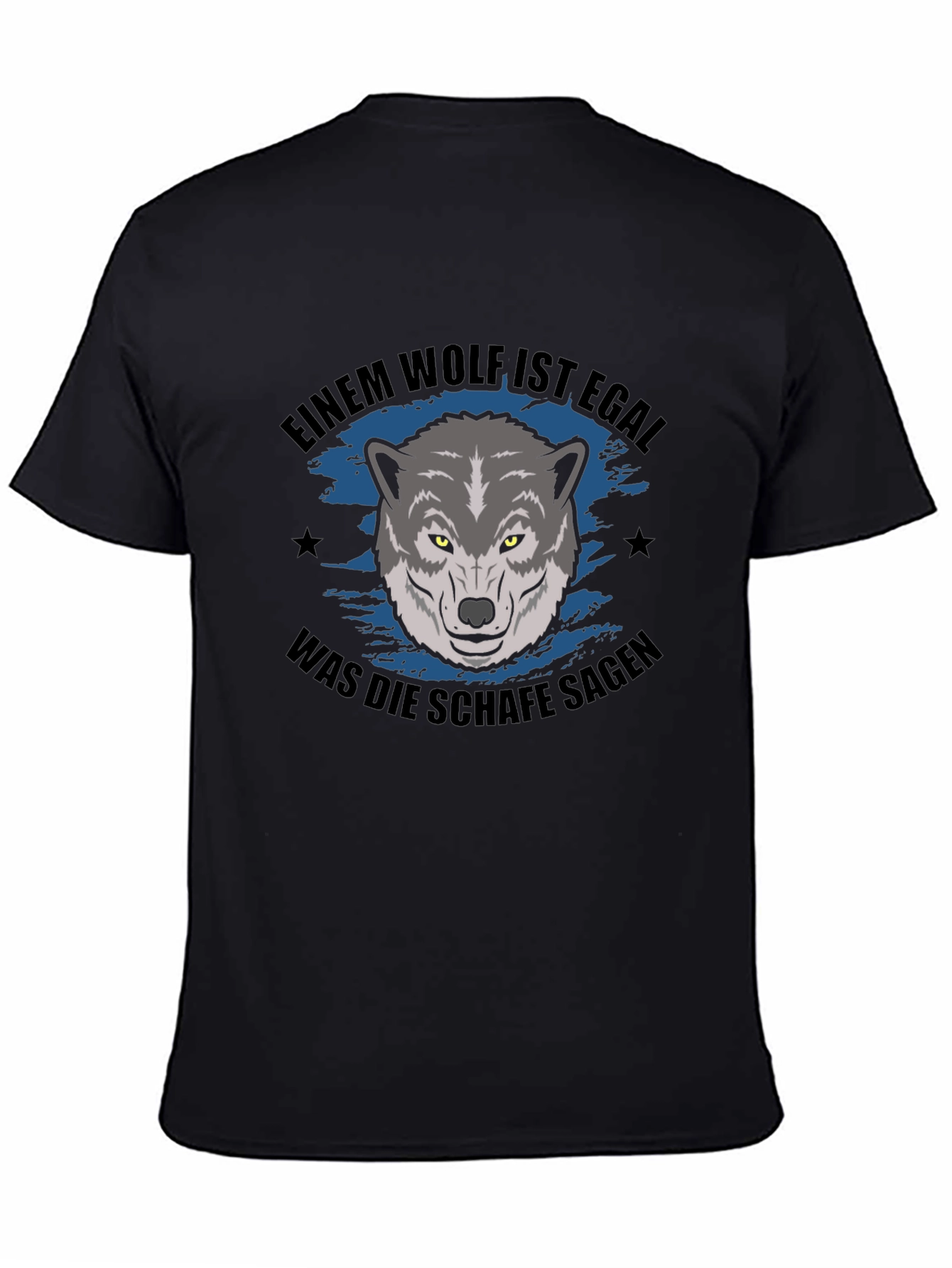 Wolf Graphic T-Shirt - German Slogan