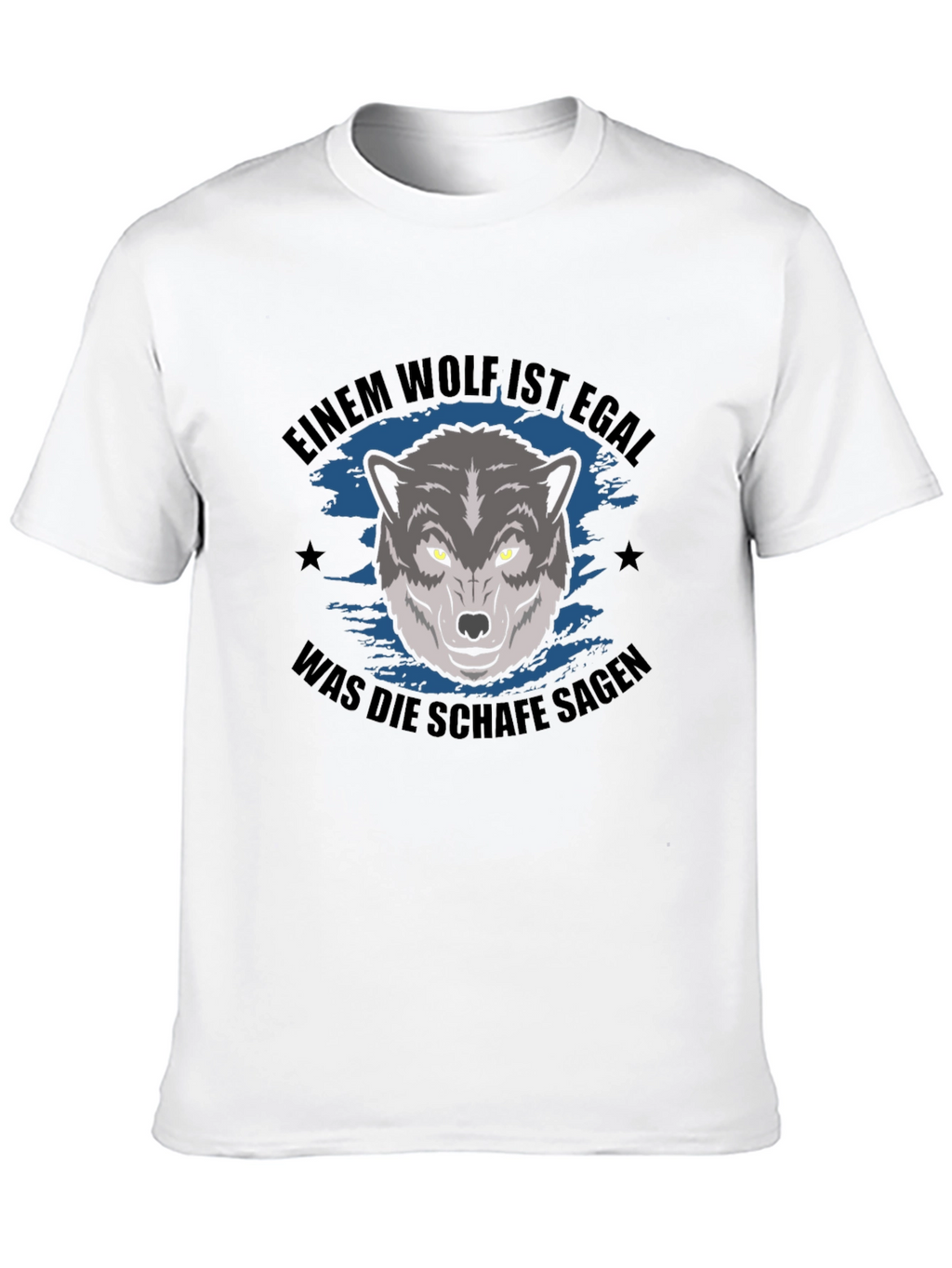 Wolf Graphic T-Shirt - German Slogan