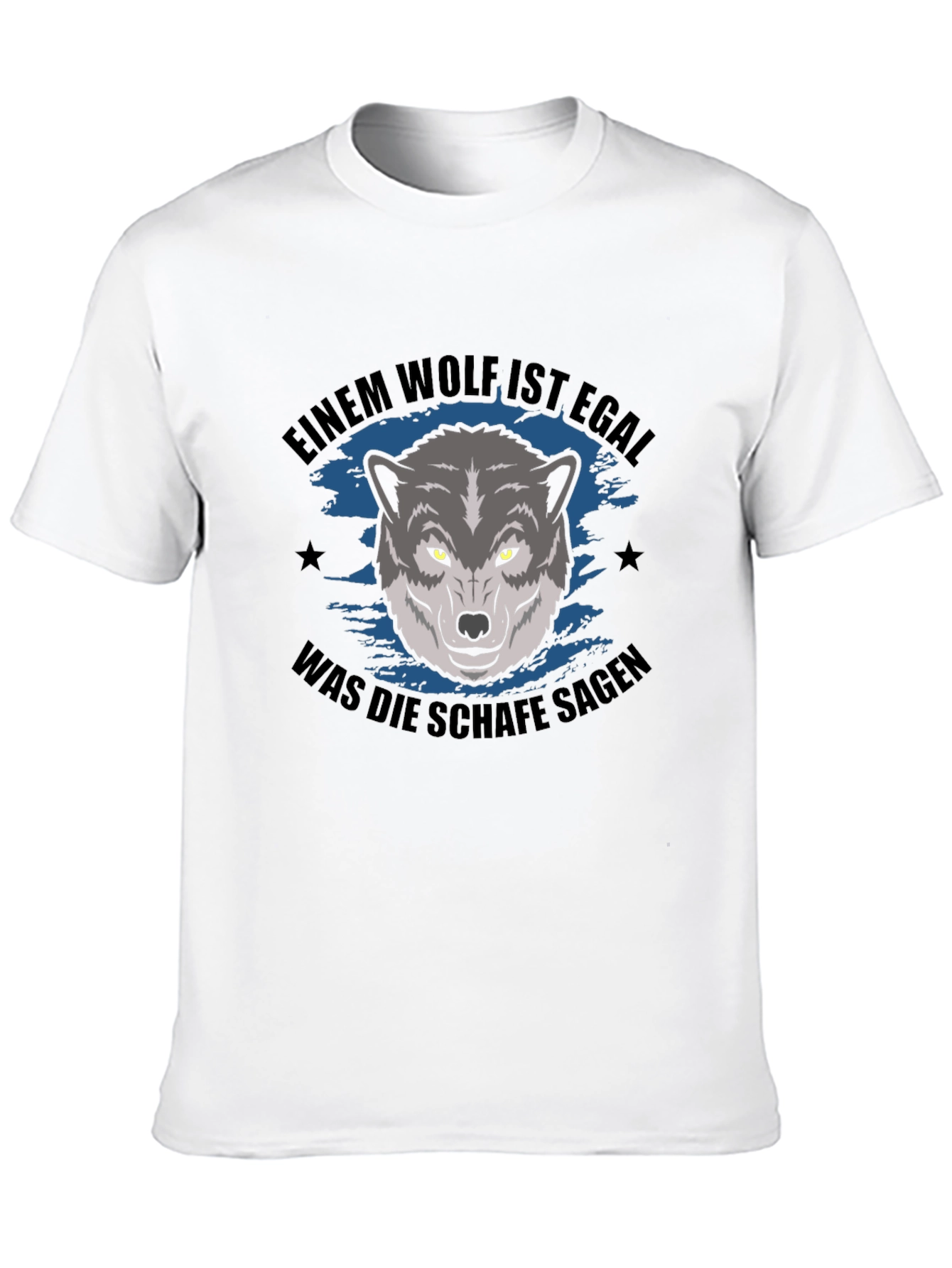 Wolf Graphic T-Shirt - German Slogan