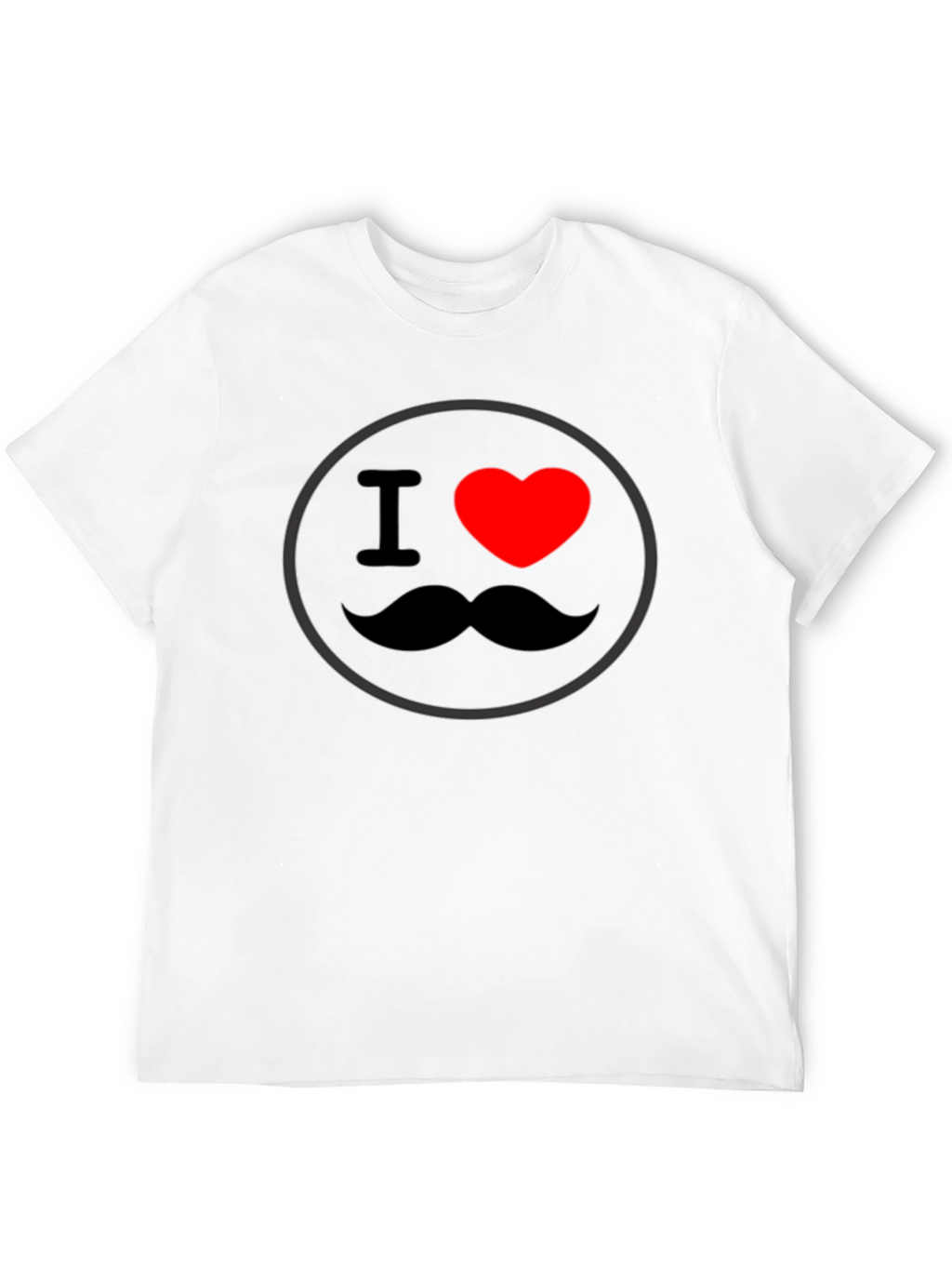 I Heart Mustache Graphic Tee