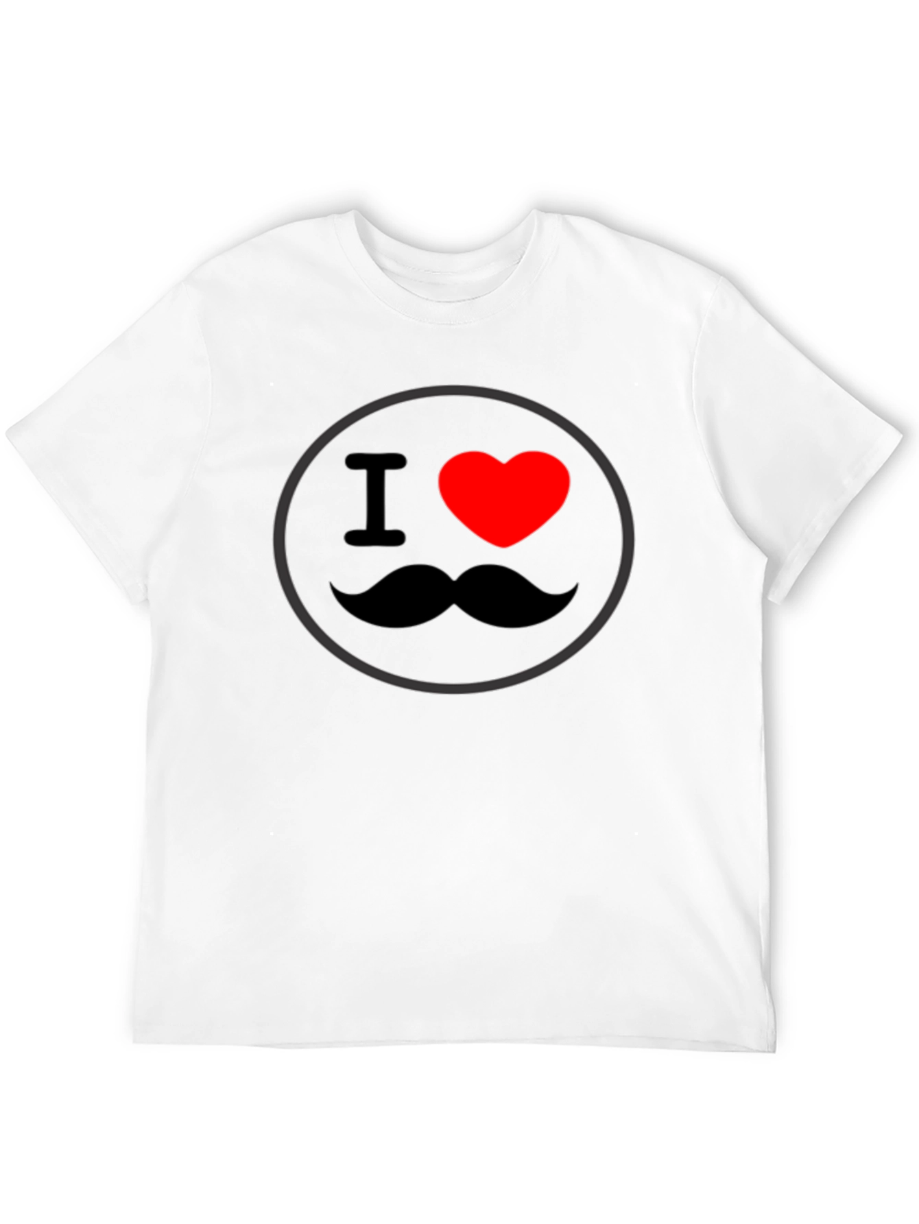 I Heart Mustache Graphic Tee