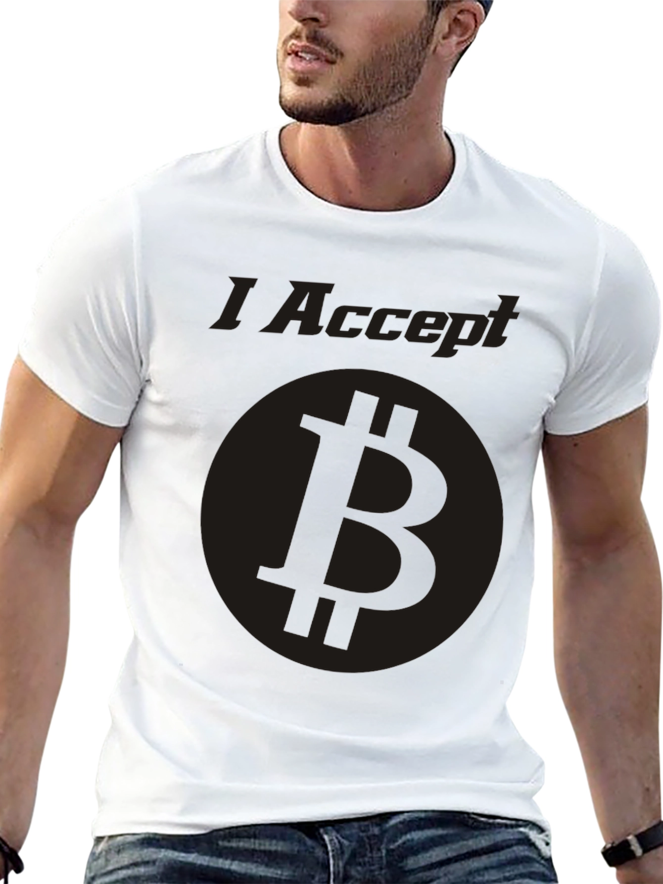 I Accept Bitcoin T-Shirt - Crypto Currency Tee