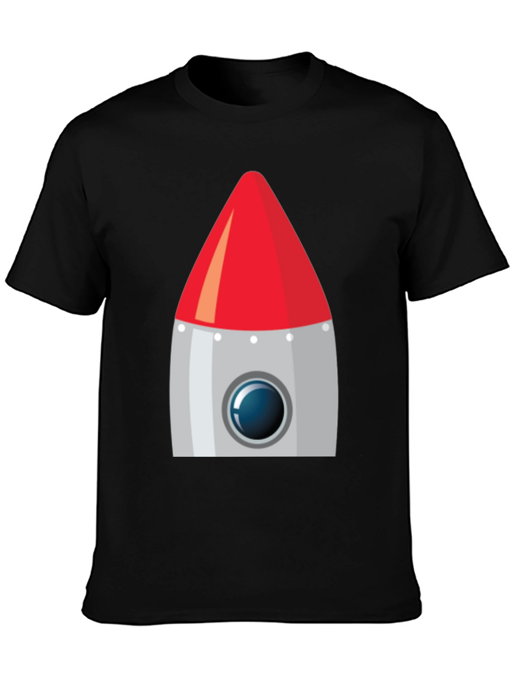 Rocket Graphic Black T-Shirt