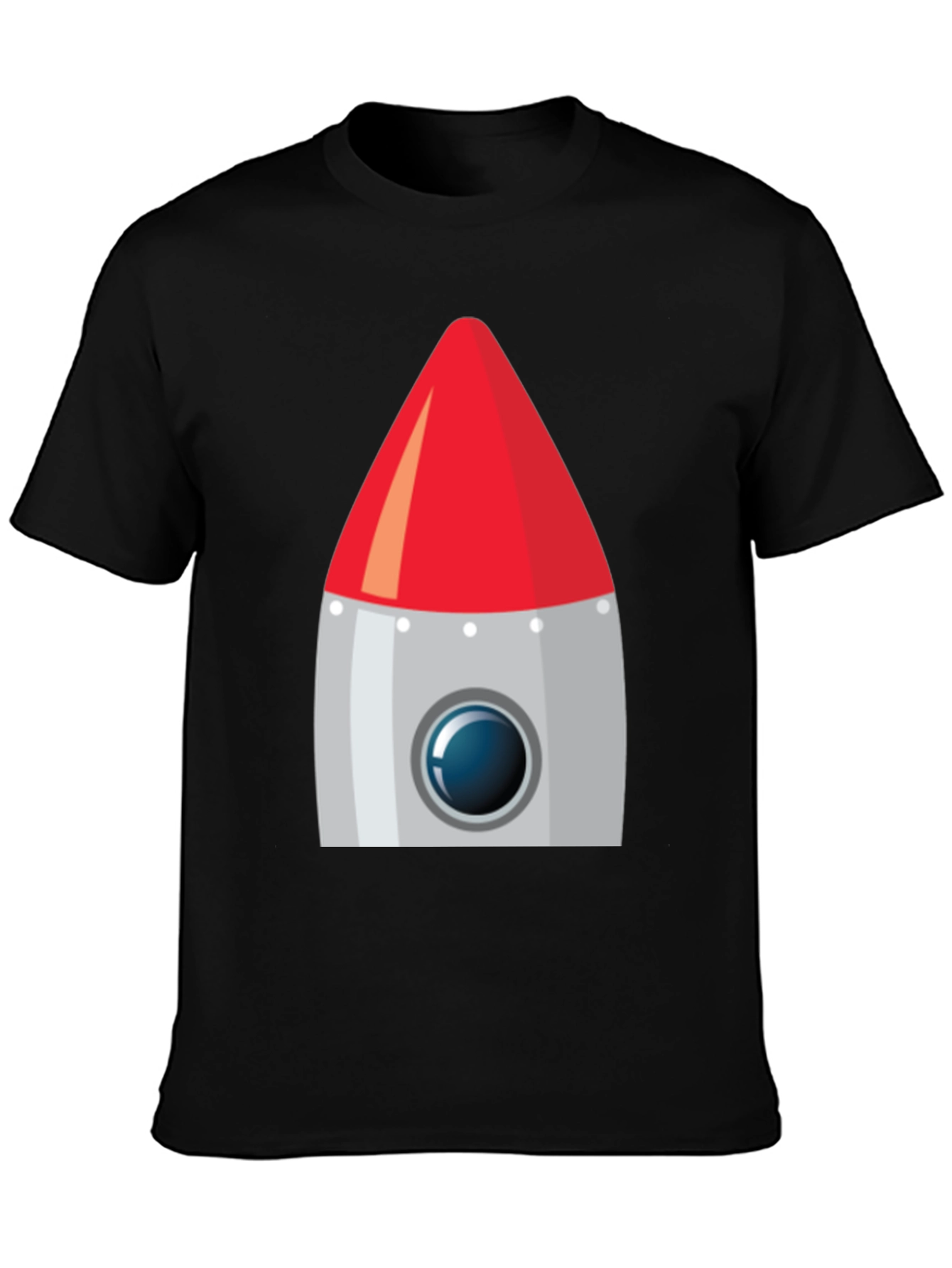 Rocket Graphic Black T-Shirt