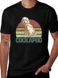 Retro Cockapoo Graphic T-Shirt - Dog Lover Tee