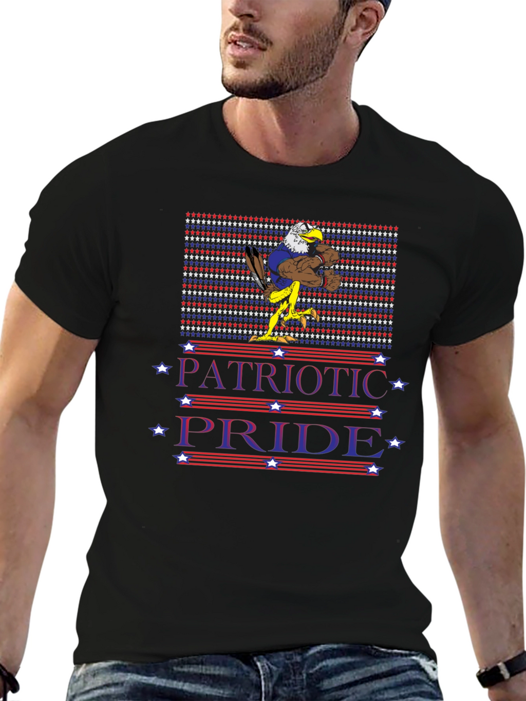 Patriotic Pride Eagle Graphic T-Shirt