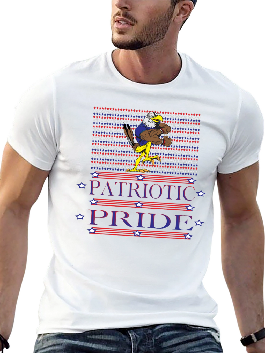Patriotic Pride Eagle Graphic T-Shirt
