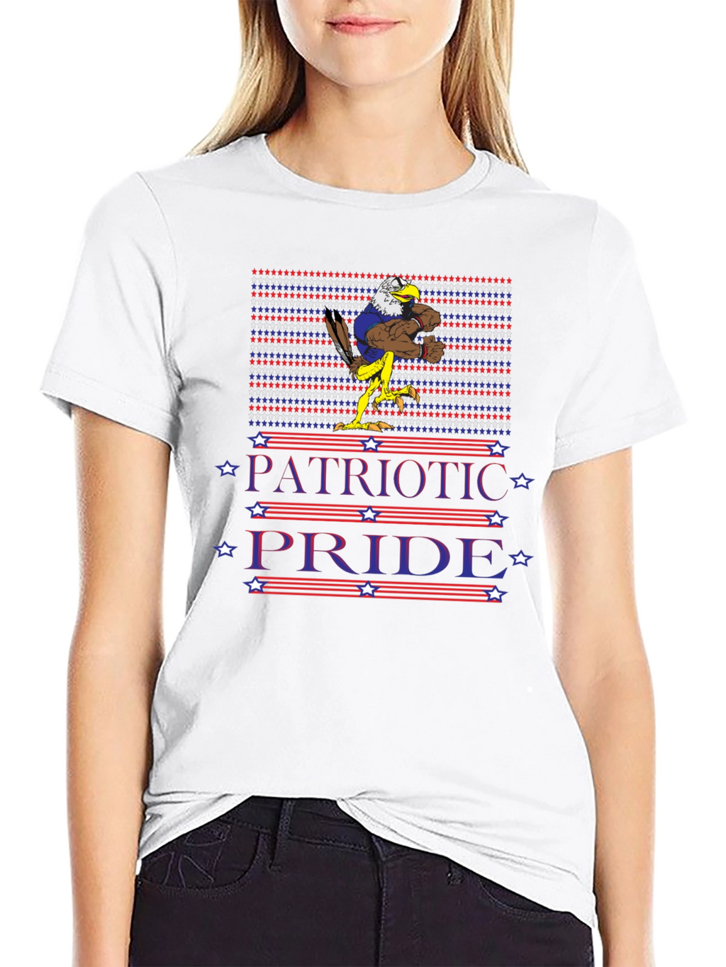 Patriotic Pride Eagle Graphic T-Shirt