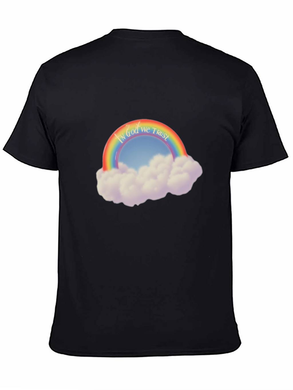Rainbow In God We Trust Graphic T-Shirt