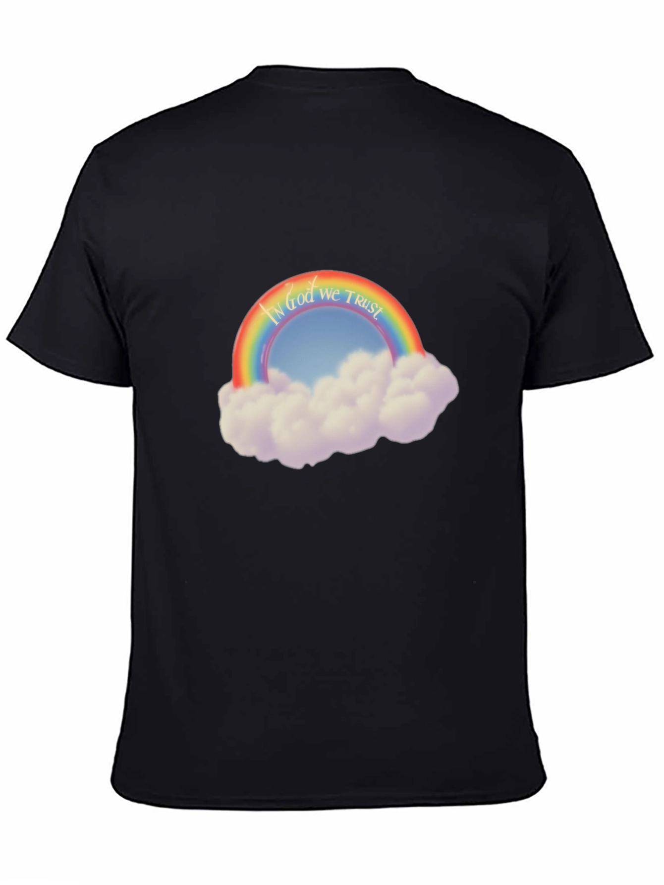 Rainbow In God We Trust Graphic T-Shirt