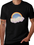 Rainbow In God We Trust Graphic T-Shirt