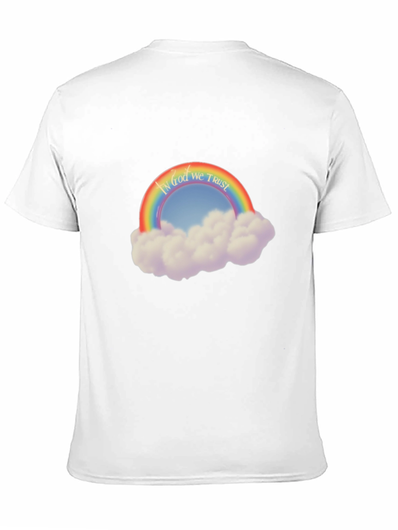 Rainbow In God We Trust Graphic T-Shirt
