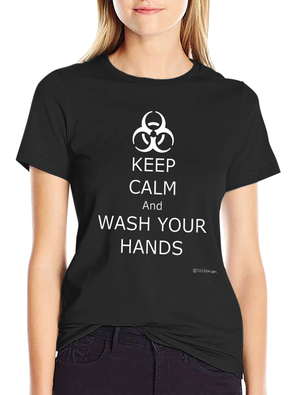 Keep Calm Wash Hands Biohazard T-Shirt
