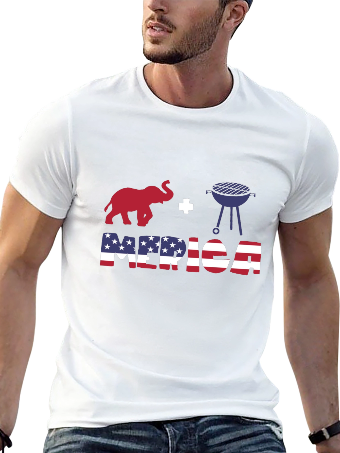 USA Themed T-Shirt - Elephant Grill