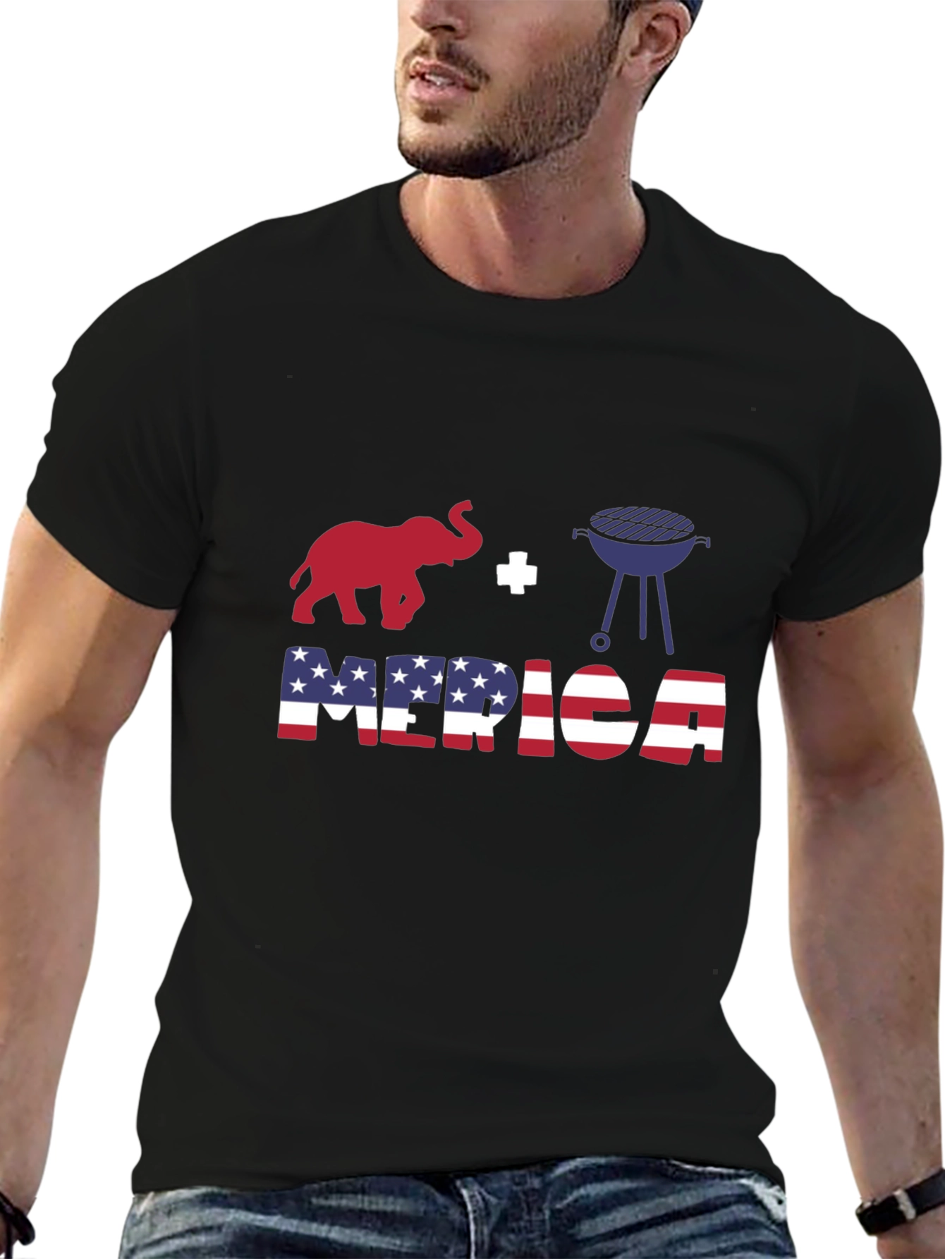USA Themed T-Shirt - Elephant Grill