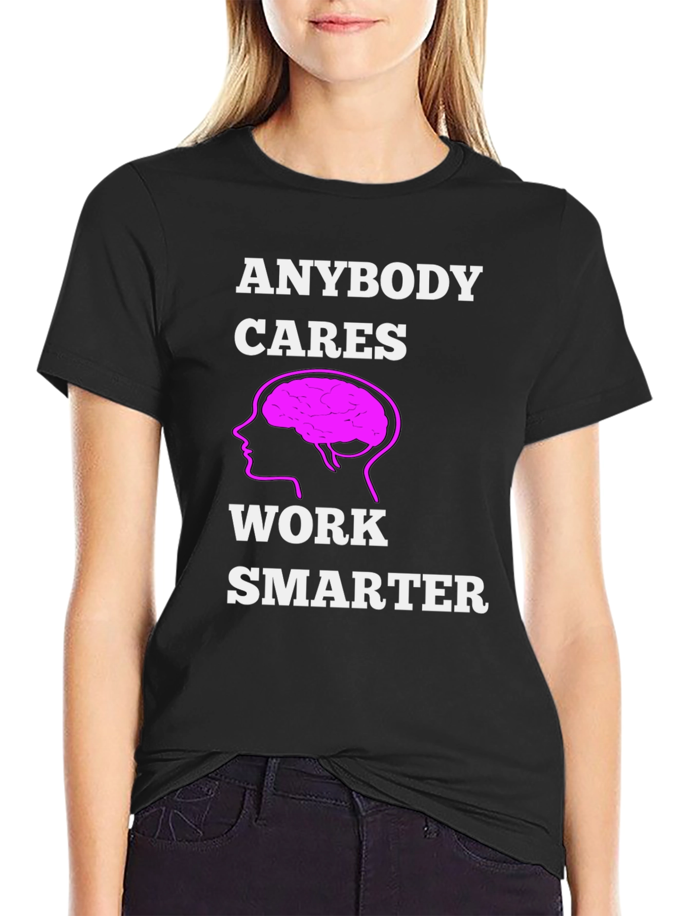 Work Smarter T-Shirt - Brain Graphic Tee