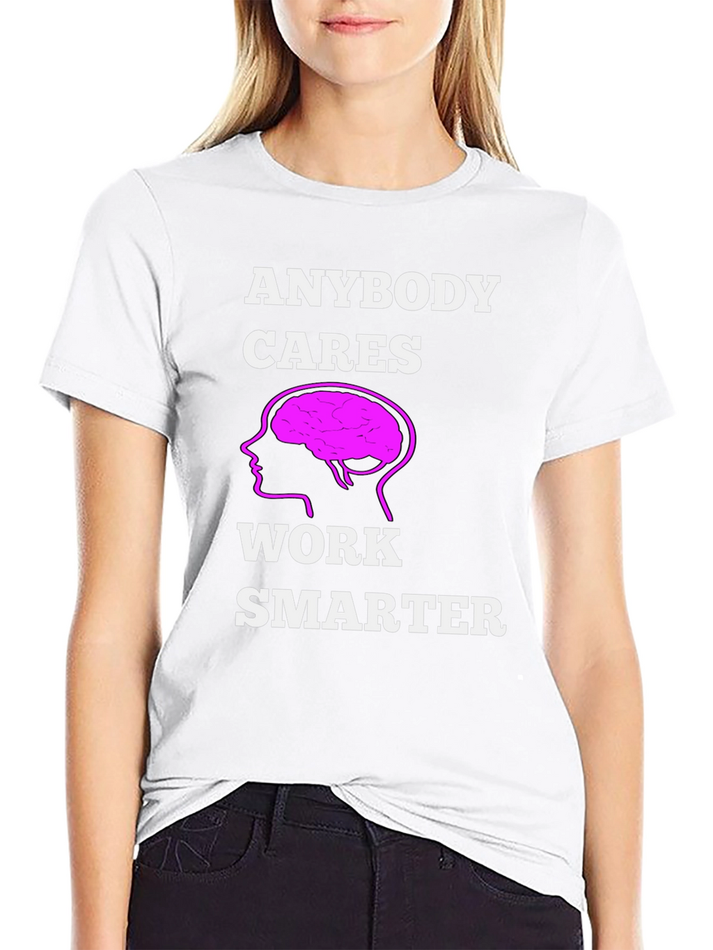Work Smarter T-Shirt - Brain Graphic Tee