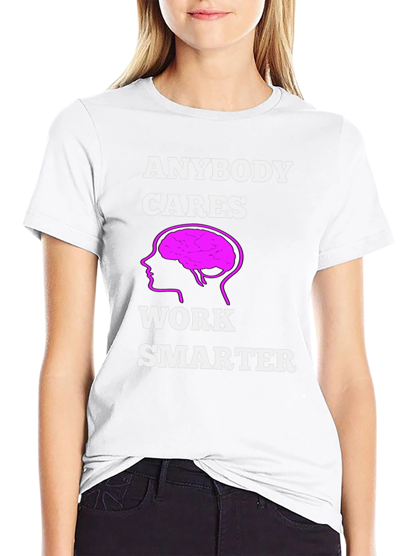 Work Smarter T-Shirt - Brain Graphic Tee