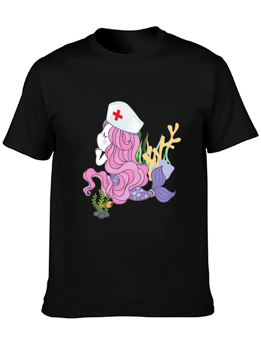 Mermaid Nurse T-Shirt - Unique Graphic Tee