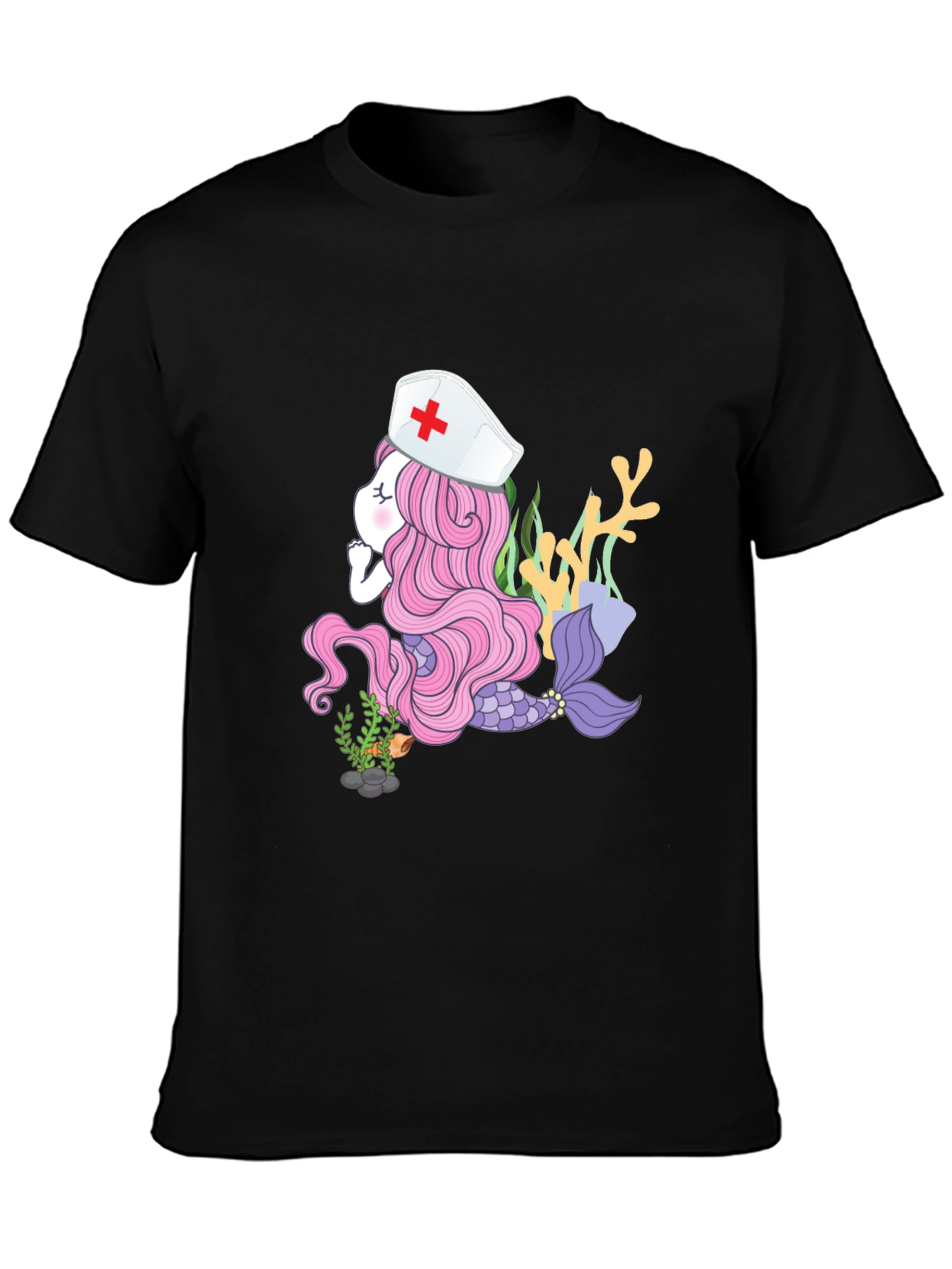 Mermaid Nurse T-Shirt - Unique Graphic Tee