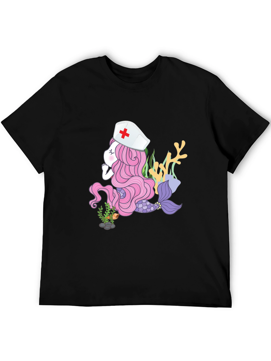 Mermaid Nurse T-Shirt - Unique Graphic Tee