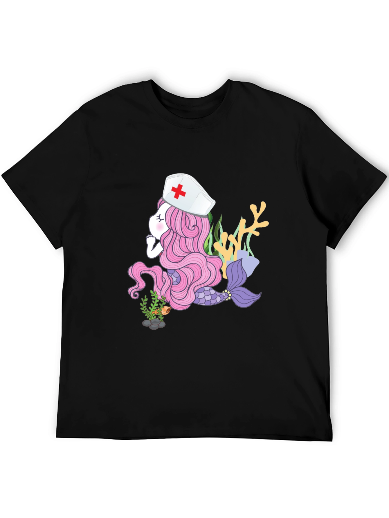 Mermaid Nurse T-Shirt - Unique Graphic Tee